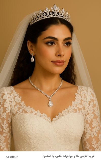 نیم ست جواهر عروس